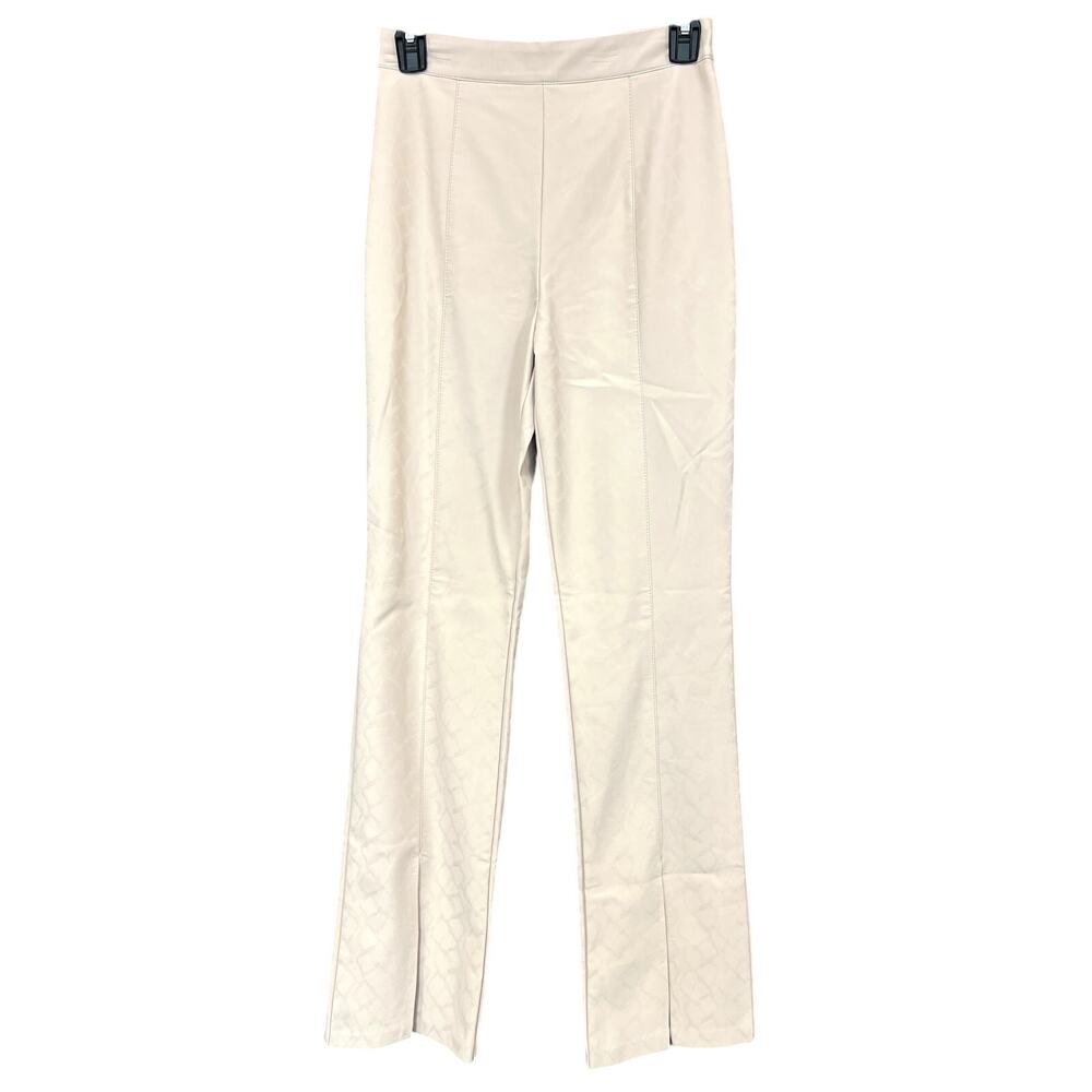 Do + Be Boutique Ivory Snake Faux Leather Dress Pants Small